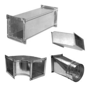 Воздуховоды прямоугольные из оцинкованной стали